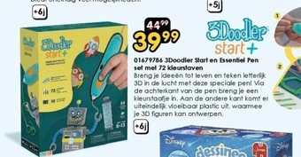 01679786 3doodler start en essentiel pen set met 72 kleurstaven