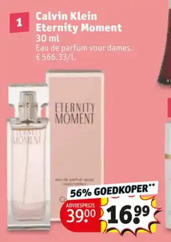 Kruidvat Calvin Klein Eternity Moment 30 mL aanbieding