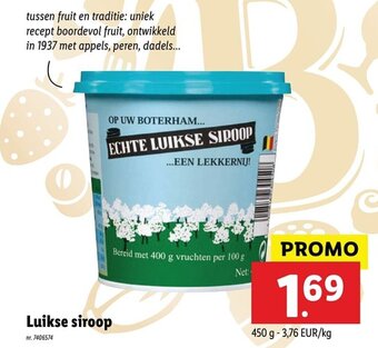 Lidl Luikse siroop aanbieding