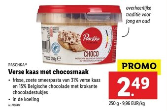 Paschka Verse kaas met chocosmaak