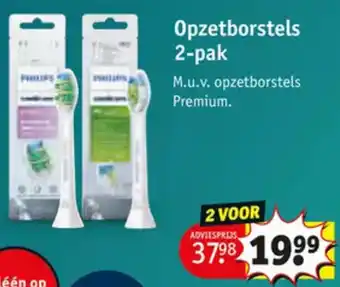 Kruidvat Opzetborstels 2-pak aanbieding