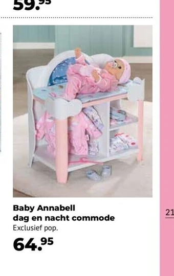Baby annabell dag en nacht commode