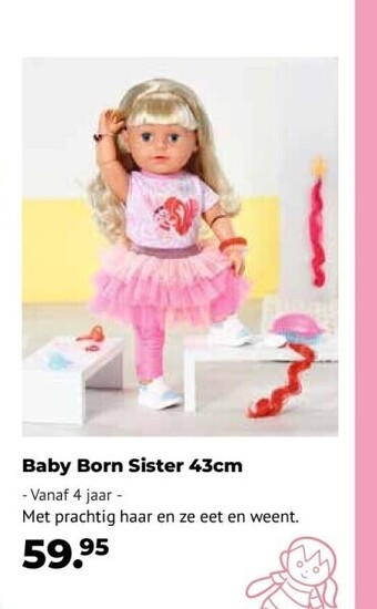 Europoint Baby born sister 43cm aanbieding