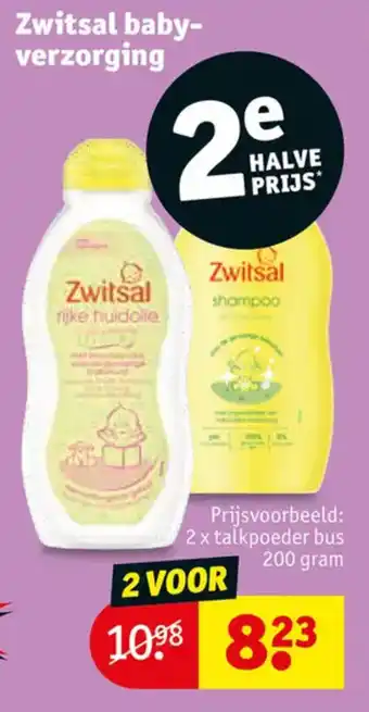 Kruidvat Zwitsal baby verzorging aanbieding