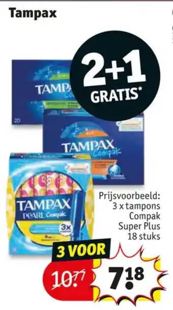 Kruidvat Tampax aanbieding