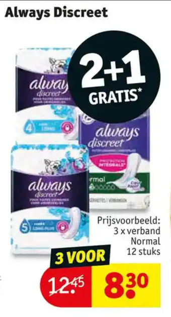 Kruidvat Always Discreet aanbieding