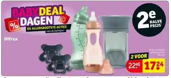 Kruidvat Difrax handgreepfles Peachy aanbieding