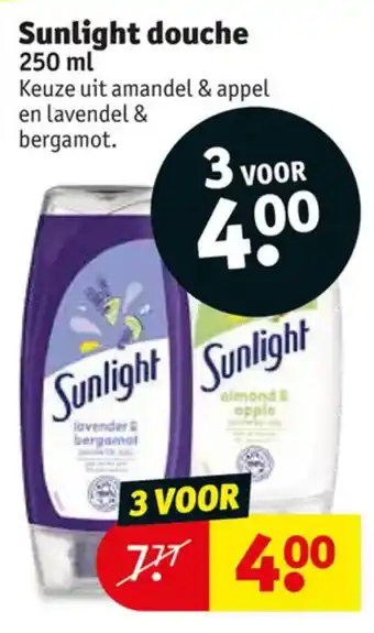 Kruidvat Sunlight douche 250mL aanbieding