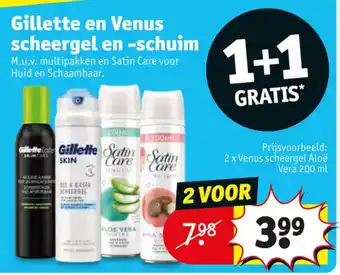 Kruidvat Gillette en Venus scheergel en -schuim aanbieding