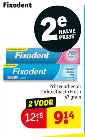 Kruidvat Fixodent aanbieding