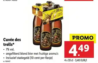 Lidl Cuvée des trolls aanbieding