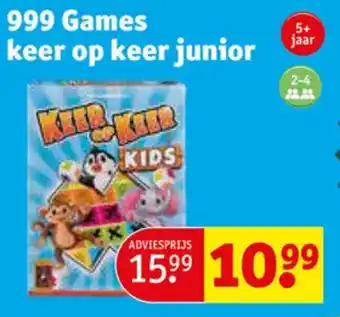 Kruidvat 999 Games keer op keer junior aanbieding