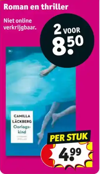 Kruidvat Roman en thriller aanbieding