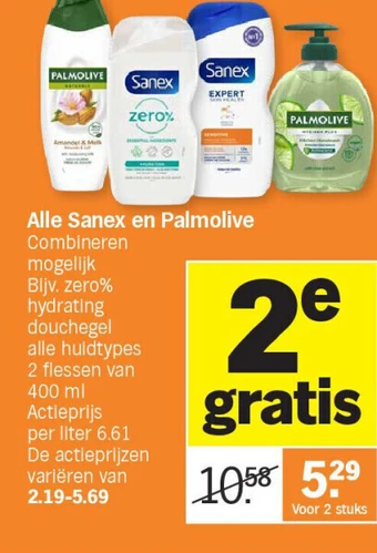 Albert Heijn Alle sanex en palmolive aanbieding