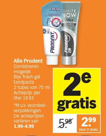 Albert Heijn Alle prodent aanbieding