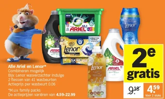 Albert Heijn Alle ariel en lenor aanbieding
