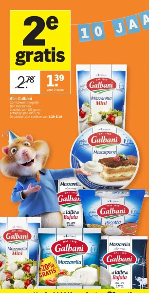 Albert Heijn Alle galbani aanbieding