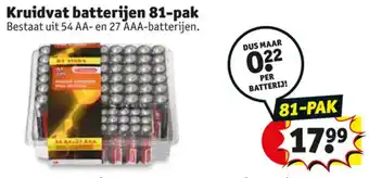 Kruidvat Kruidvat batterijen 81-pak aanbieding
