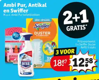 Kruidvat Ambi Pur, Antikal en Swiffer aanbieding