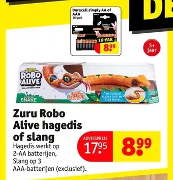 Kruidvat Zuru Robo Alive hagedis of slang aanbieding