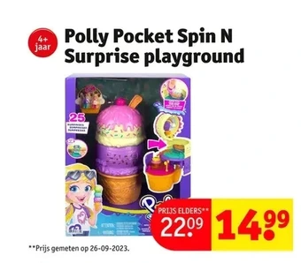 Kruidvat Polly pocket spin n surprise playground aanbieding