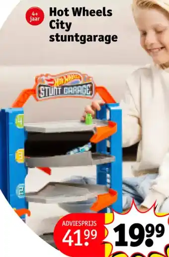 Kruidvat Hot wheels city stuntgarage aanbieding