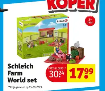 Kruidvat Schleich Farm World set aanbieding