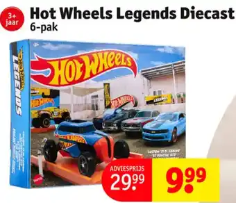 Kruidvat Hot wheels legends diecast 6-pak aanbieding