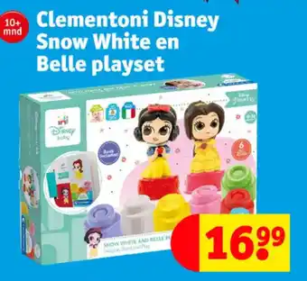 Kruidvat Clementoni disney snow white en belle playset aanbieding