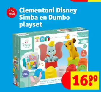 Kruidvat Clementoni disney simba en dumbo playset aanbieding