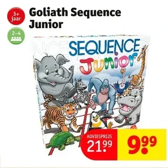 Kruidvat Goliath sequence junior aanbieding