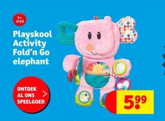 Kruidvat Playskool activity fold'n go elephant aanbieding