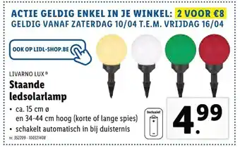 Lidl Livarno Lux Staande ledsolarlamp aanbieding