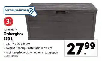 Lidl Florabest Opbergbox 270 L aanbieding