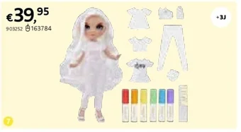 Dreamland MANNEQUINPOP RAINBOW HIGH COLOR & CREATE aanbieding