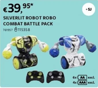 Dreamland SILVERLIT ROBOT ROBO COMBAT BATTLE PACK aanbieding
