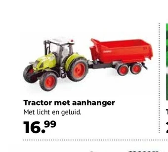 Tractor met aanhanger