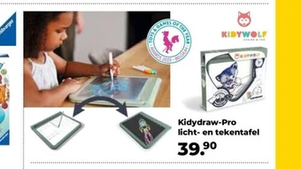 Europoint Kidydraw-pro licht- en tekentafel aanbieding