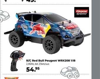 Europoint R/c red bull peugeot wrx208 1:18 aanbieding