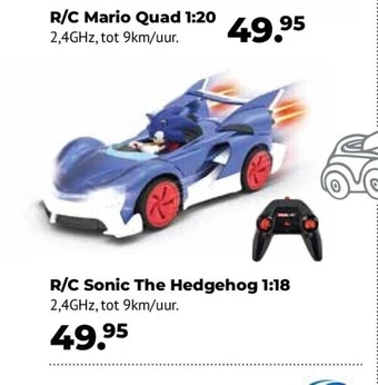 R/c sonic the hedgehog 1:18