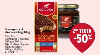 Delhaize Côte d'Or Smeerpasta of chocoladehagelslag aanbieding