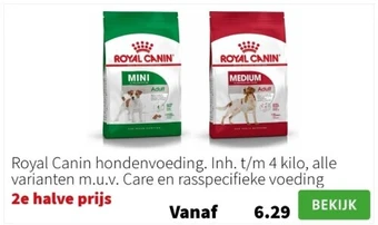Royal canin hondenvoeding