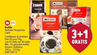 Delhaize Koffie aanbieding