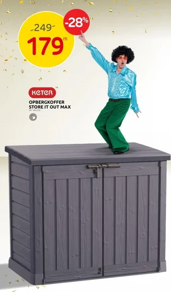 Brico keter OPBERGKOFFER STORE IT OUT MAX aanbieding
