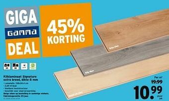 GAMMA Kliklaminaat signature extra breed aanbieding