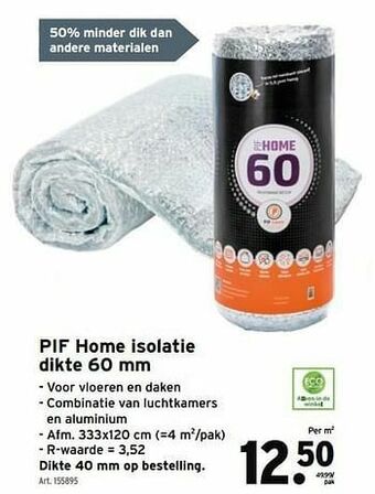 GAMMA Pif home isolatie aanbieding
