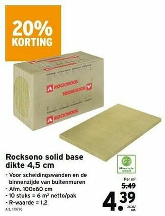 GAMMA Rocksono solid base aanbieding