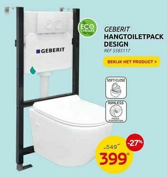 Brico Hangtoiletpack design aanbieding