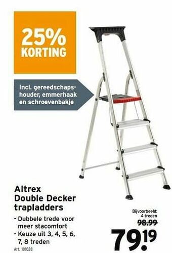 GAMMA Altrex double decker trapladders 4 treden aanbieding