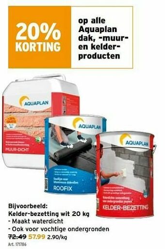 GAMMA Kelder-bezetting wit aanbieding